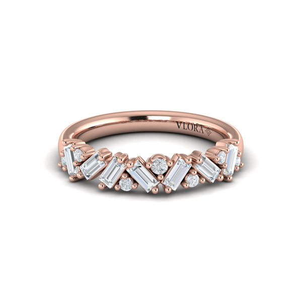 Multi Baguette and Round Diamond Ring