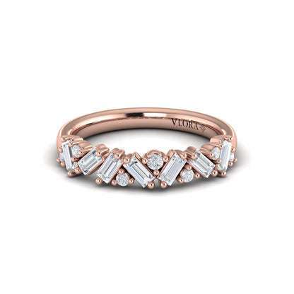 Multi Baguette and Round Diamond Ring