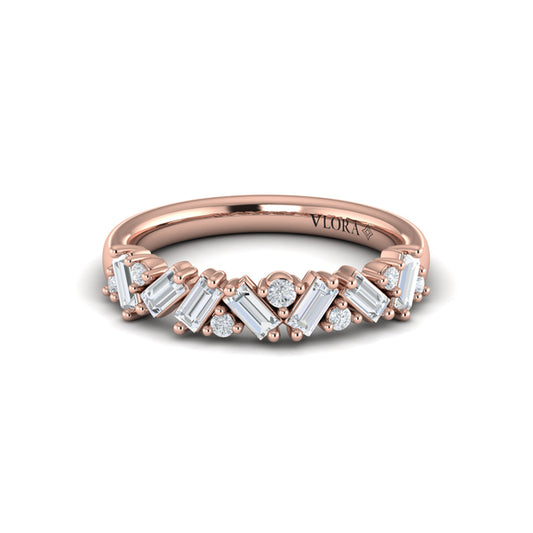 Multi Baguette and Round Diamond Ring