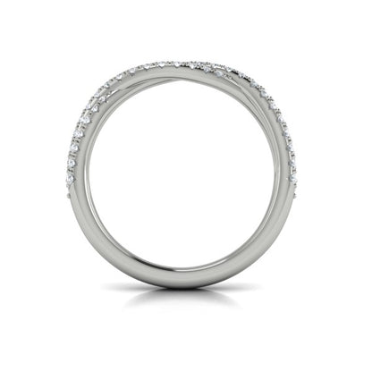 Stackable Bands Wedding Band in Platinum by Vlora Bridal