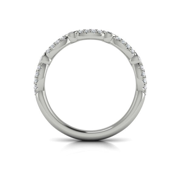 Stackable Bands Wedding Band in Platinum by Vlora Bridal