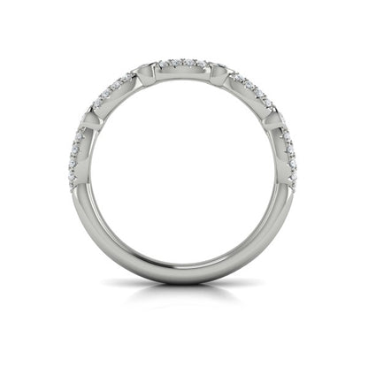 Stackable Bands Wedding Band in Platinum by Vlora Bridal