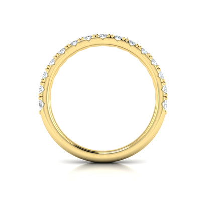 Matching Band for Timeless Cathedral Engagement Ring with Hidden Halo