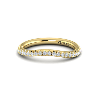 Matching band for Marquise Bezel Diamond Accent Ring