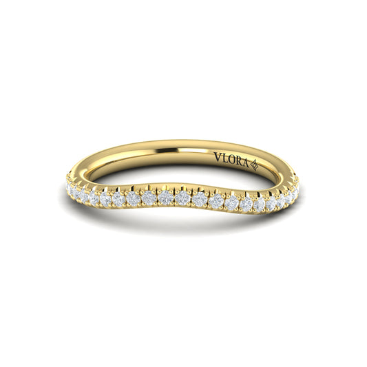 Matching band for Marquise Bezel Diamond Accent Ring