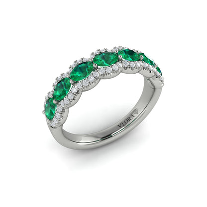 Diamond and Emerald Statement Ring