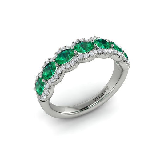 Diamond and Emerald Statement Ring