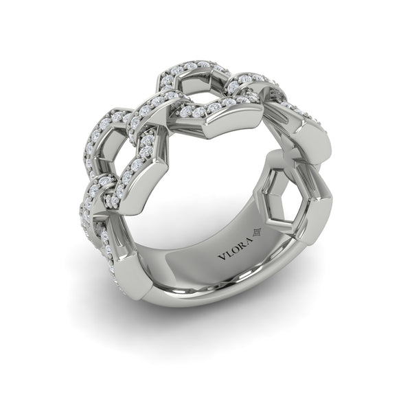 Diamond Link Ring