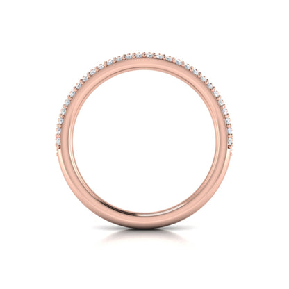 Matching Bands Wedding Band in 14K Rose Gold by Vlora Bridal