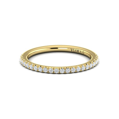 Matching Bands Wedding Band in 14K Yellow Gold by Vlora Bridal