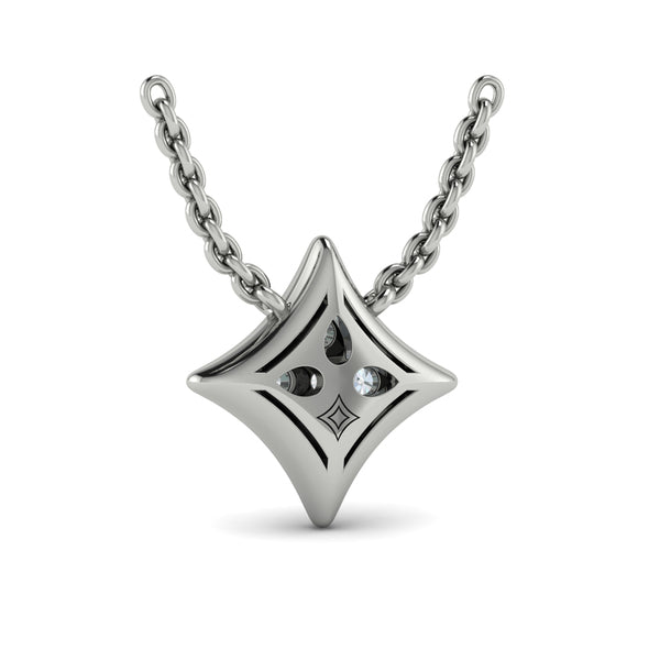 Diamond Cluster Vlora Star Pendant Necklace