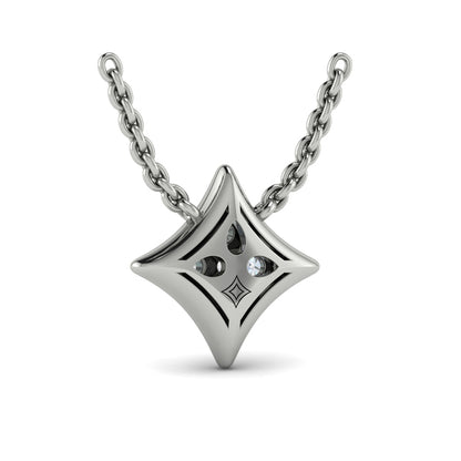 Diamond Cluster Vlora Star Pendant Necklace