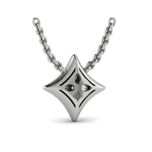 Diamond Cluster Vlora Star Pendant Necklace