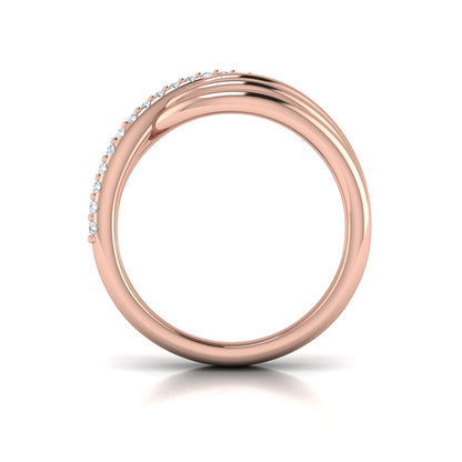 Triple Pavé Diamond Wrap Ring