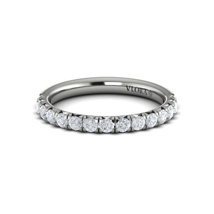 Matching Band for French Cathedral Round Diamond Engagement Ring