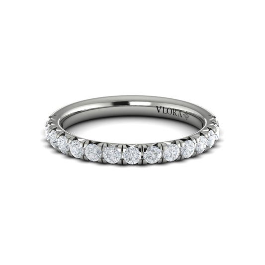 Matching Band for French Cathedral Round Diamond Engagement Ring