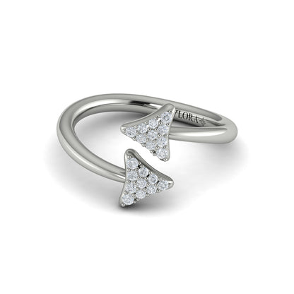 Diamond Trinity Wrap Ring