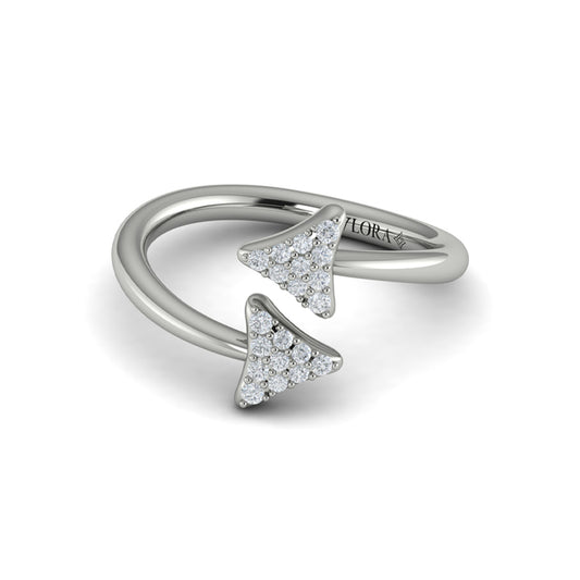 Diamond Trinity Wrap Ring