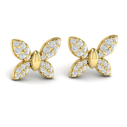 Butterfly Diamond Pavé Earrings