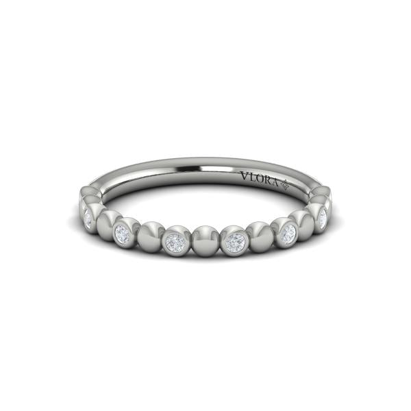 Stackable Bands Wedding Band in Platinum by Vlora Bridal