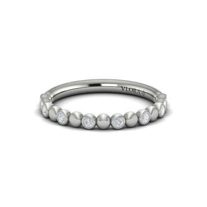 Stackable Bands Wedding Band in Platinum by Vlora Bridal