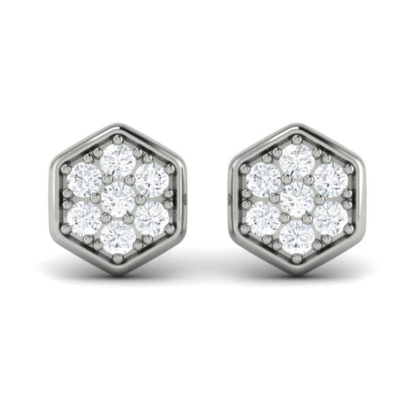 Diamond Earrings from SERAFINA Collection in Platinum
