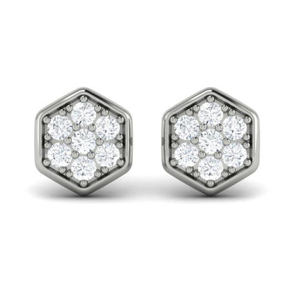 Diamond Earrings from SERAFINA Collection in Platinum