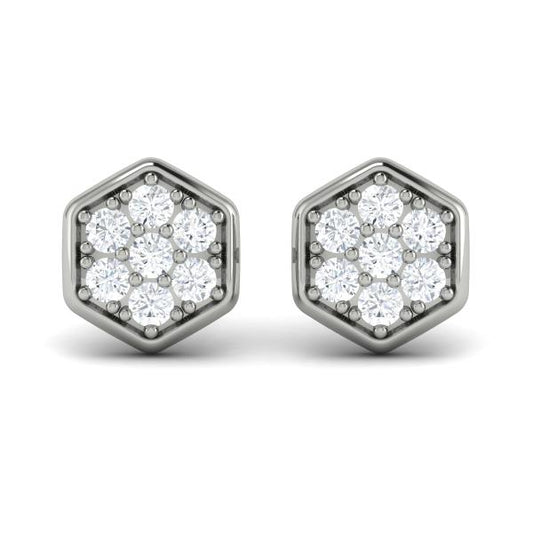 Diamond Earrings from SERAFINA Collection in Platinum