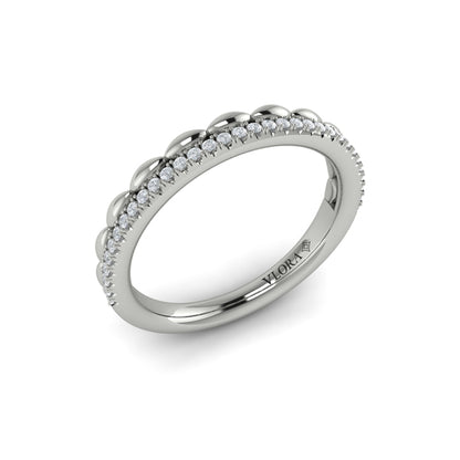 Stackables Wedding Band in Platinum by Vlora Bridal