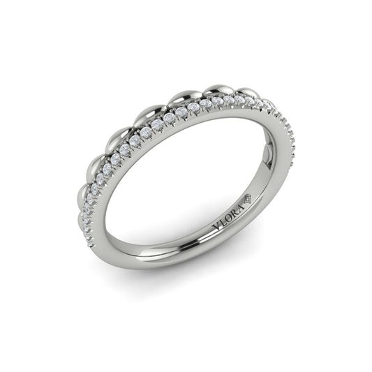 Stackables Wedding Band in Platinum by Vlora Bridal