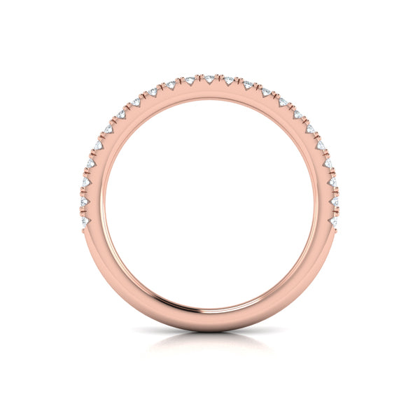 Matching Bands Wedding Band in 14K Rose Gold by Vlora Bridal