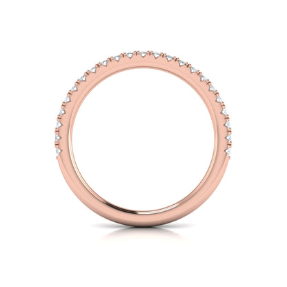 Matching Bands Wedding Band in 14K Rose Gold by Vlora Bridal
