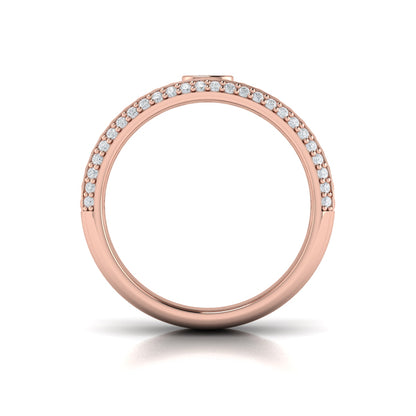 Bezel-Set Oval Diamond Ring