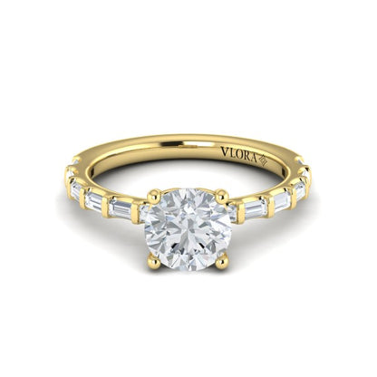 Shining Baguette Band Engagement Ring