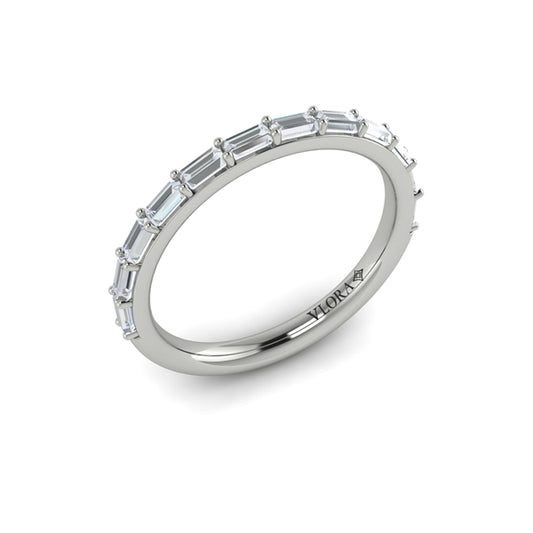 Matching Bands Wedding Band in Platinum by Vlora Bridal