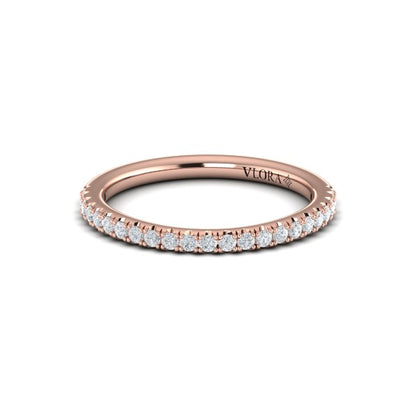 Matching Bands Wedding Band in 14K Rose Gold by Vlora Bridal