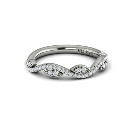 Stackable Bands Wedding Band in Platinum by Vlora Bridal