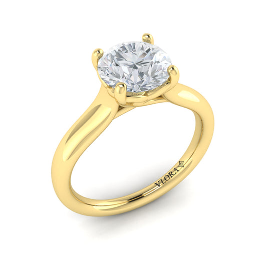 Classic Cathedral Solitaire Engagement Ring