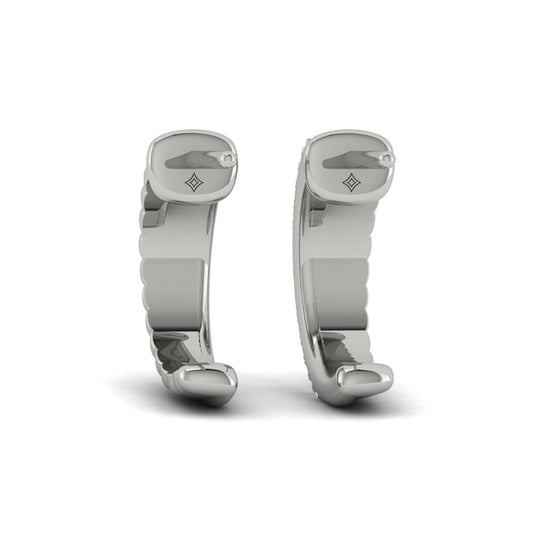 Textured Demi Hoop Earrings