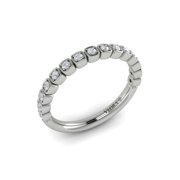 Stackables Wedding Band in Platinum by Vlora Bridal