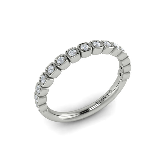 Stackables Wedding Band in Platinum by Vlora Bridal