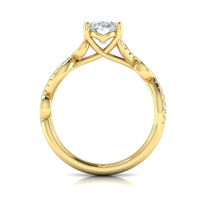 Botanical Oval Engagement Ring