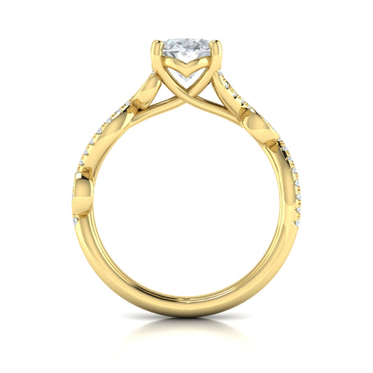 Botanical Oval Engagement Ring