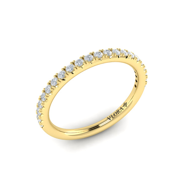 Matching Bands Wedding Band in 14K Yellow Gold by Vlora Bridal