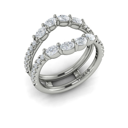 Enhancer Wedding Band in Platinum by Vlora Bridal