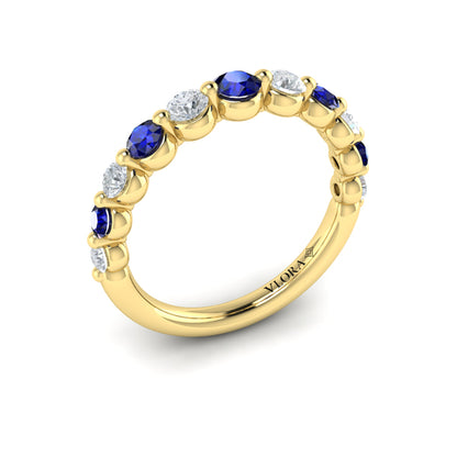 Diamond and Sapphire Ring