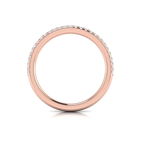 Matching Bands Wedding Band in 14K Rose Gold by Vlora Bridal