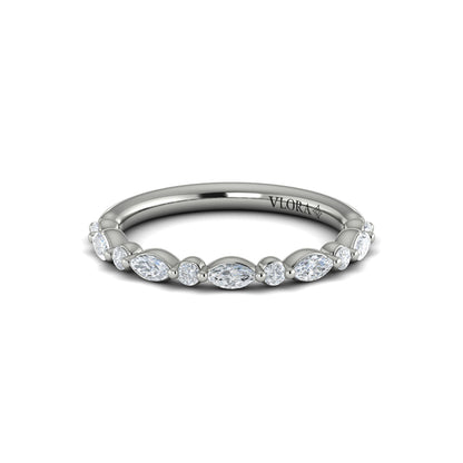 Stackable Bands Wedding Band in Platinum by Vlora Bridal