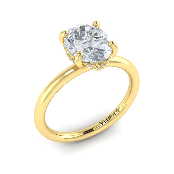 Promise Solitaire Oval Engagement Ring