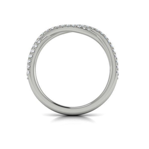 Stackable Bands Wedding Band in Platinum by Vlora Bridal